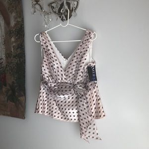 NEW Cachet Polka Dot Top, size 16